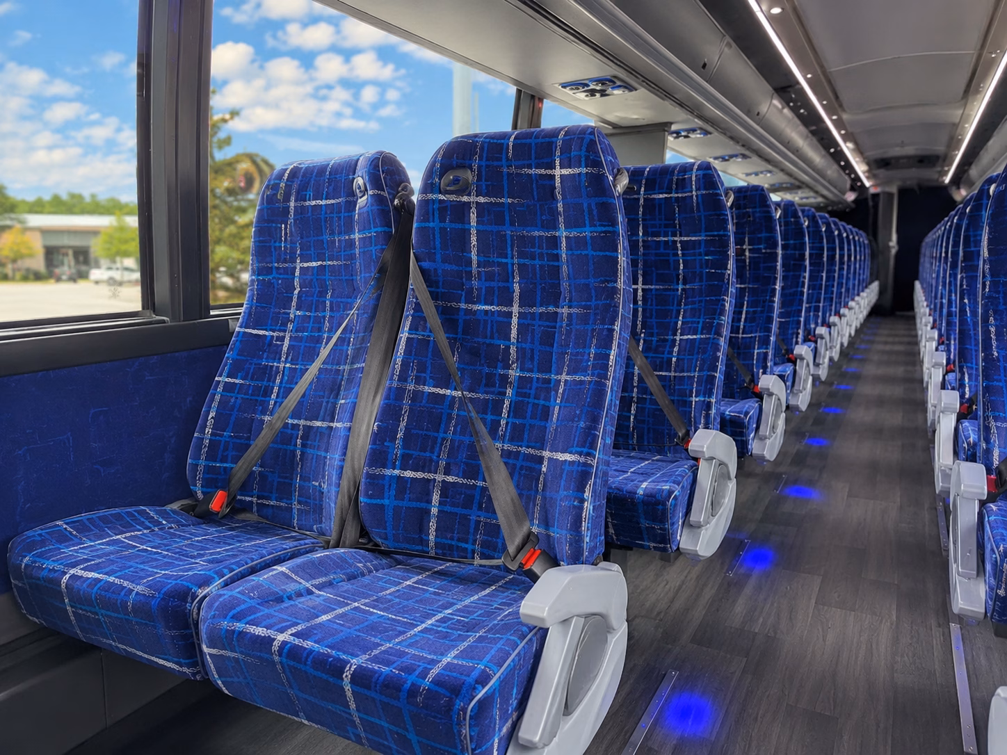 charlotte charter bus rental inside