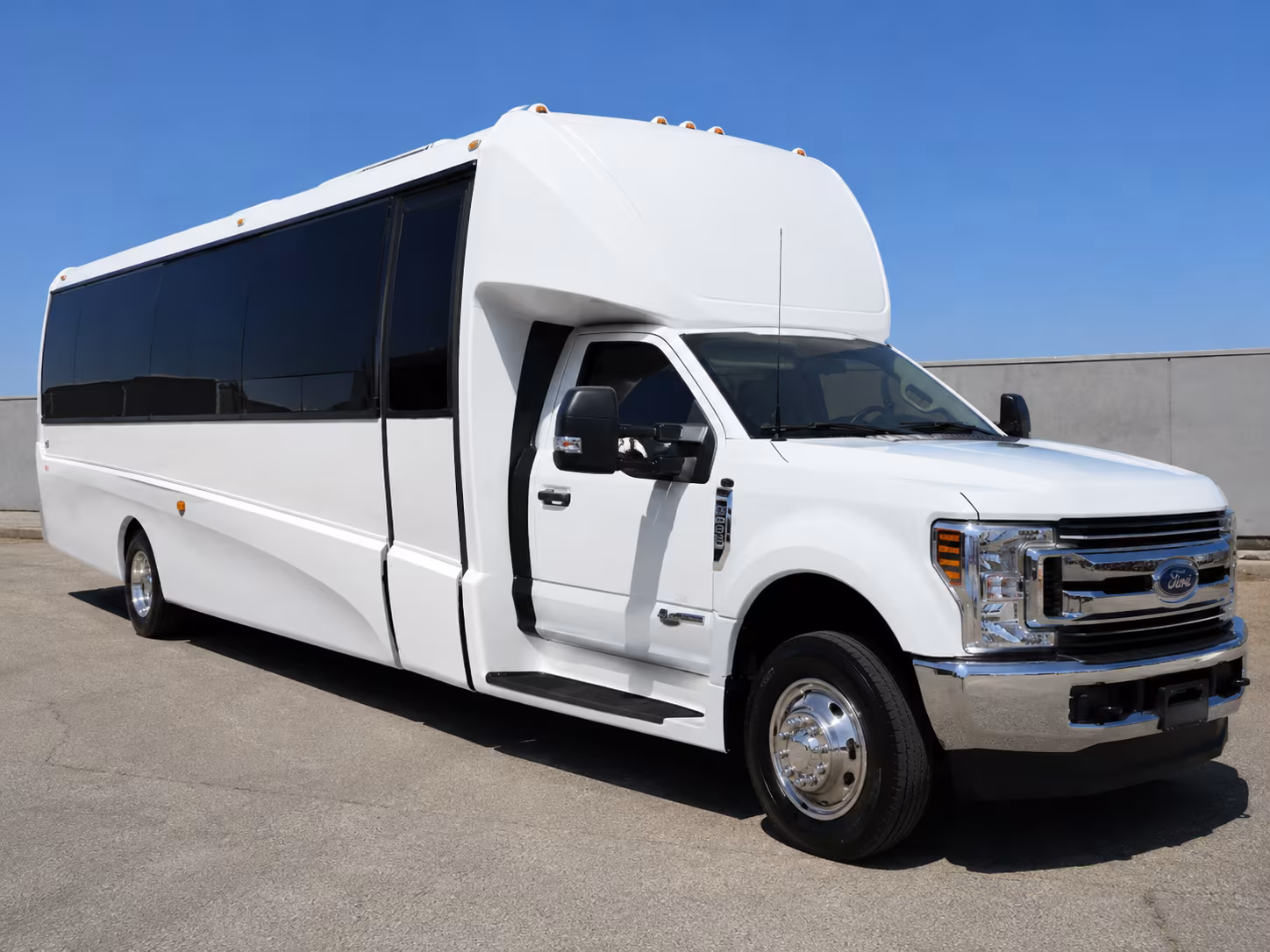group boarding a minibus in hickory