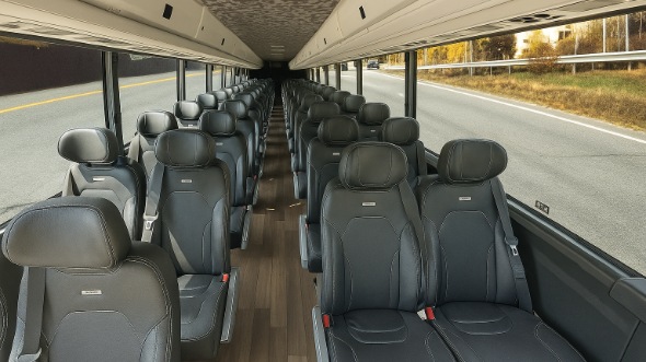 Interior of Charter Bus Company Hickory's 18 Passenger Minibus in Hickory