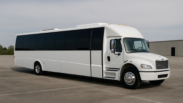Exterior of Charter Bus Company Hickory's 20 Passenger Mini bus in Hickory