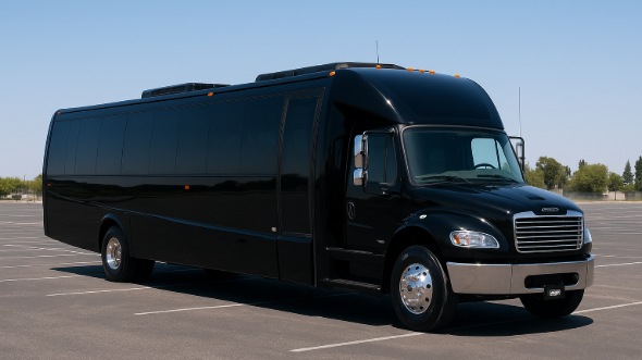 Exterior of Charter Bus Company Hickory's 25 Passenger Mini bus in Hickory