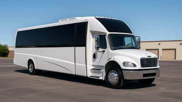 Exterior of Charter Bus Company Hickory's 30 Passenger Minibus in Hickory