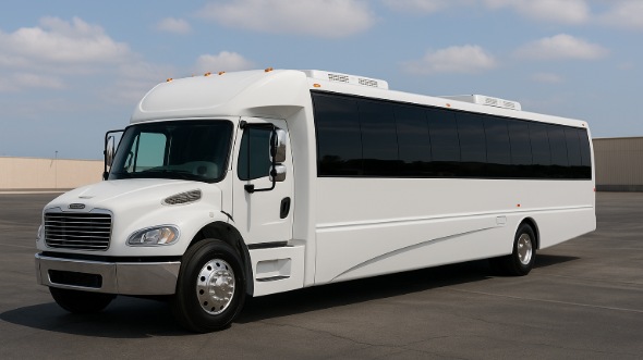 Exterior of Charter Bus Company Hickory's 35 Passenger Minibus in Hickory