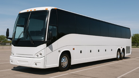Exterior of Charter Bus Company Hickory's 55 Passenger Charter Bus in Hickory