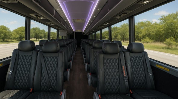 hickory 18 passenger minibus inside