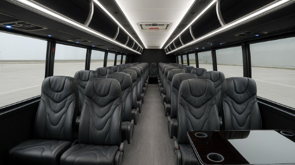 hickory 25 passenger minibus inside