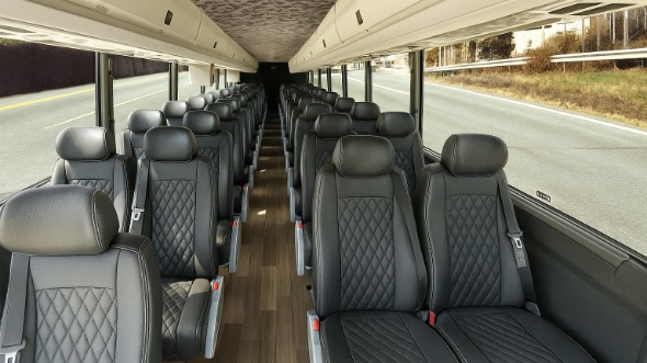 hickory 28 passenger minibus inside