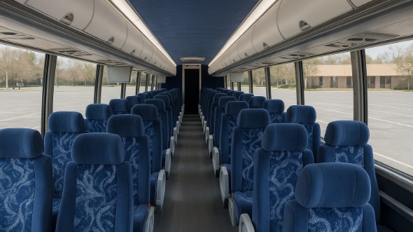 hickory 56 passenger charter bus inside