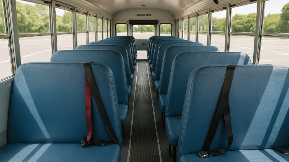 hickory school bus rental interior