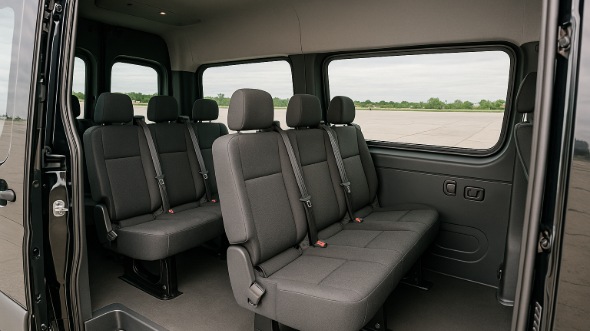 hickory sprinter van with driver inside