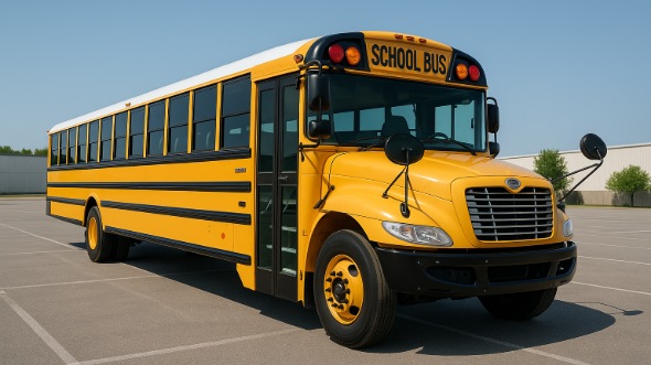 Exterior of Charter Bus Company Hickory's School Bus in Hickory